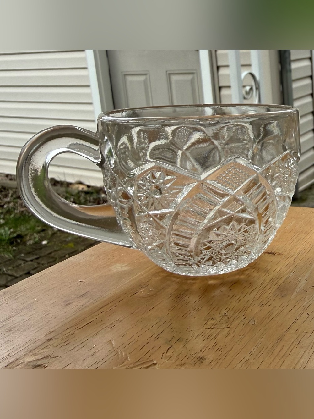Vintage McKee The Concord Punch Cups in Clear crystal, Set of 2
